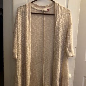 Cream colored cardigan